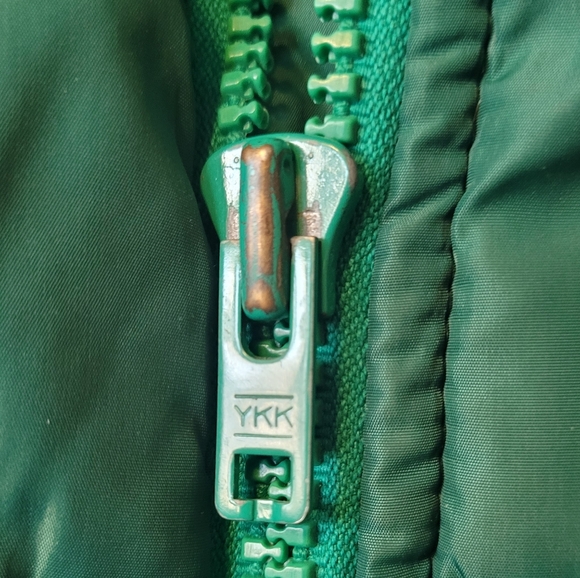 Vintage Camel Goose Down Green Puffer Vest Preppy Gorp Core Streetwear - Picture 5 of 5